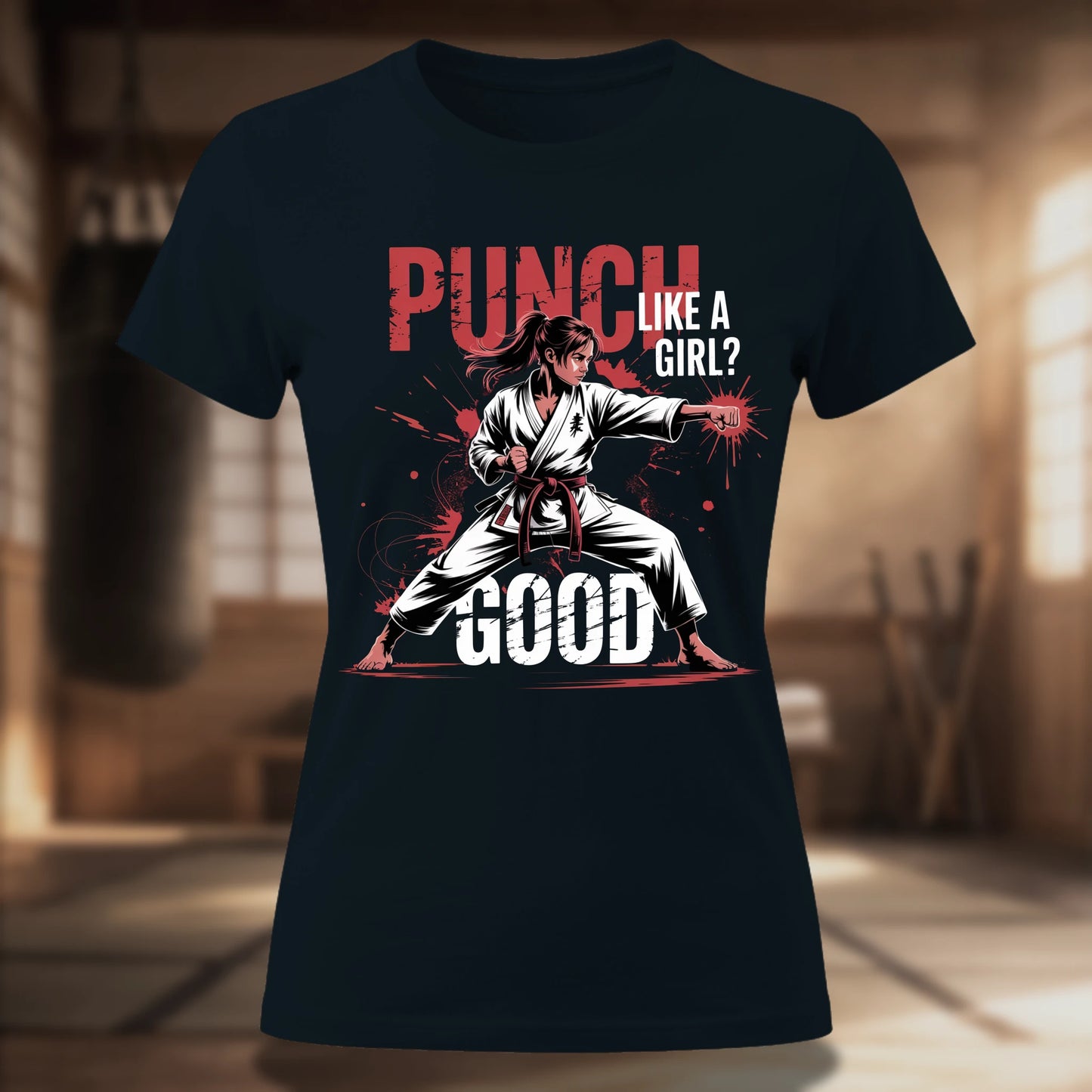 Punch Like A Girl (Splatter) Women's Tee