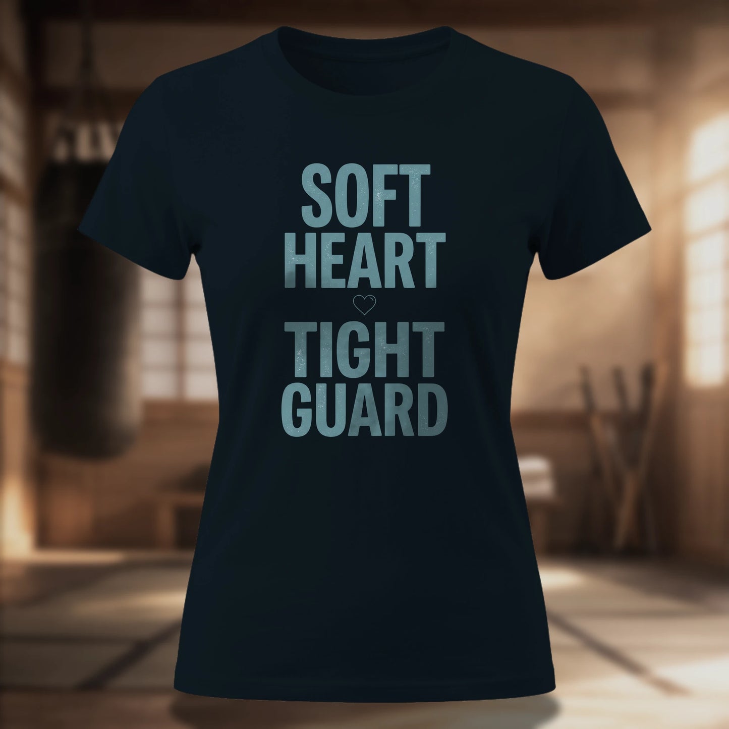 Soft Heart Tight Guard Women's Tee — Jiu-Jitsu Slogan Shirt