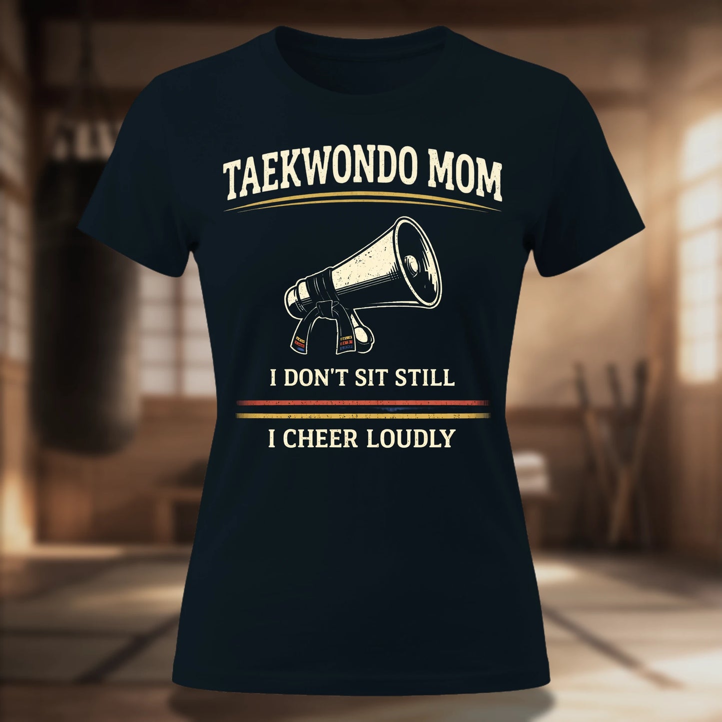 Taekwondo Mom I Cheer Loudly Women's Tee