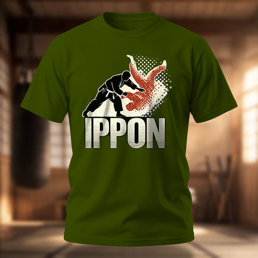 Ippon Throw judo martial arts graphic t-shirt