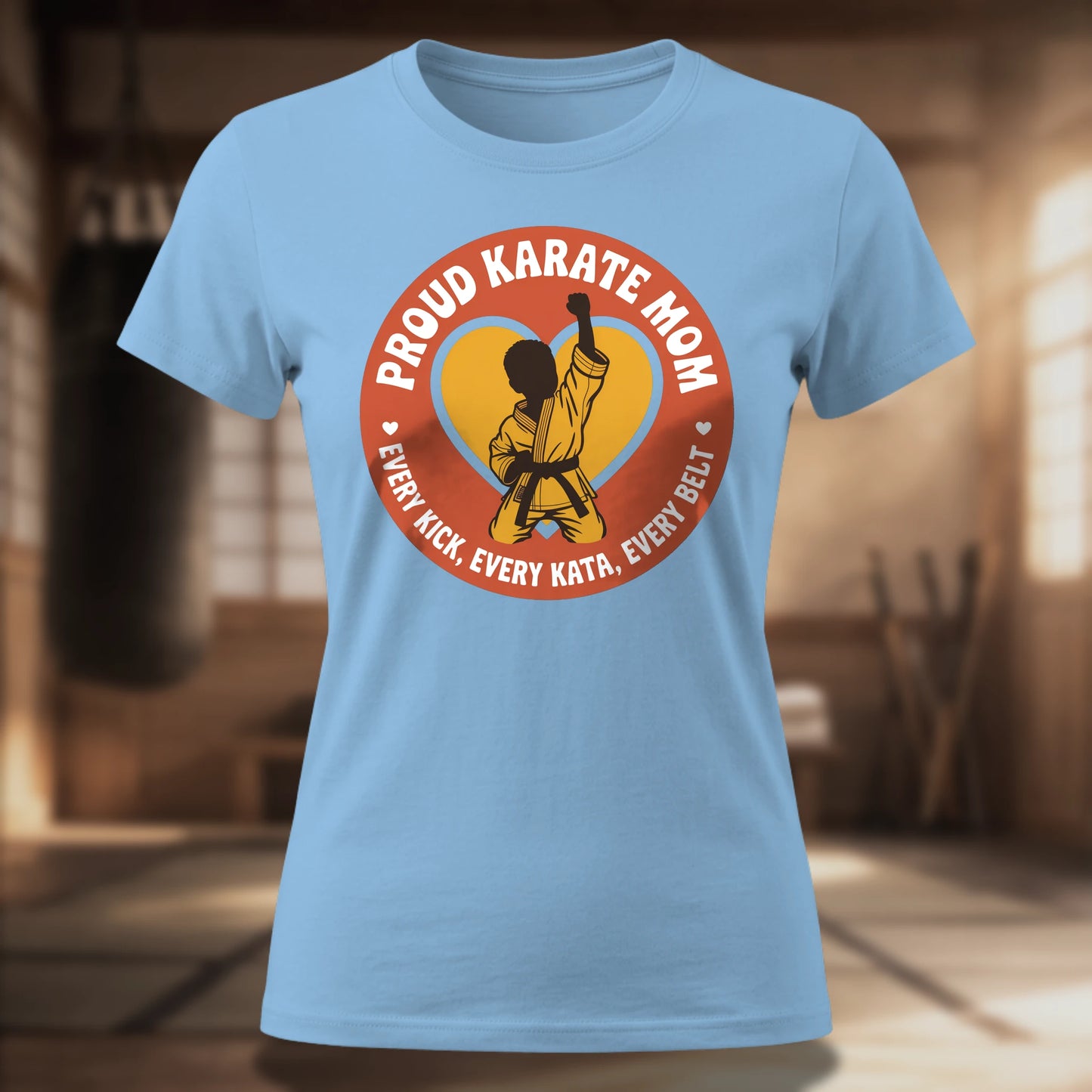 Proud Karate Mom Women's T-Shirt | Martial Arts Mom Tee