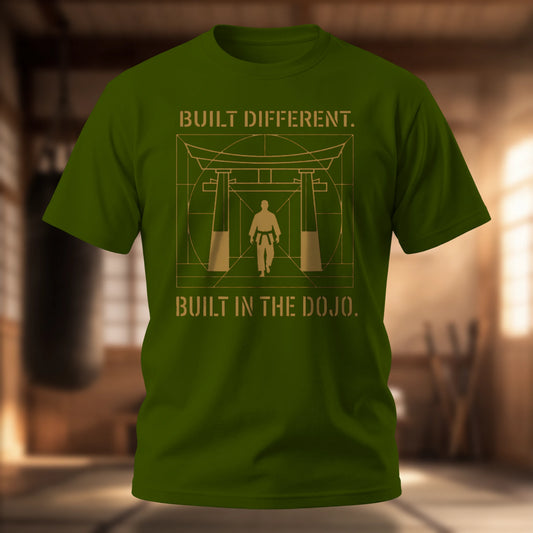 Built Different. Built In the Dojo. T-Shirt | Martial Arts Tee