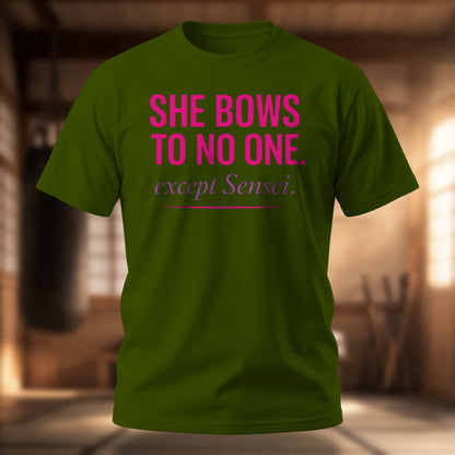 She Bows to No One Women's Tee