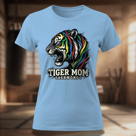 Taekwondo Tiger Mom Women's T-Shirt | TKD Mom Tee