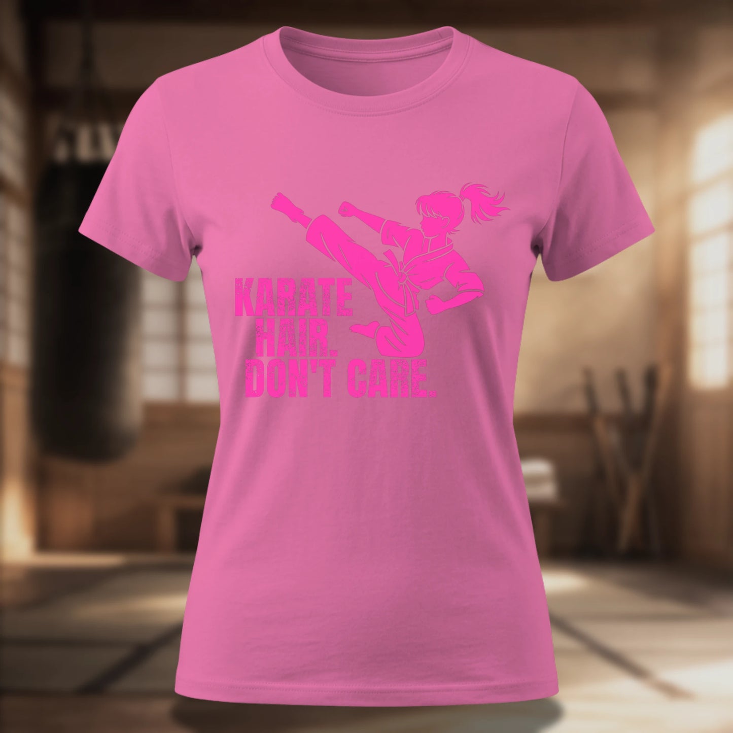 Karate Hair Don't Care Women's Tee