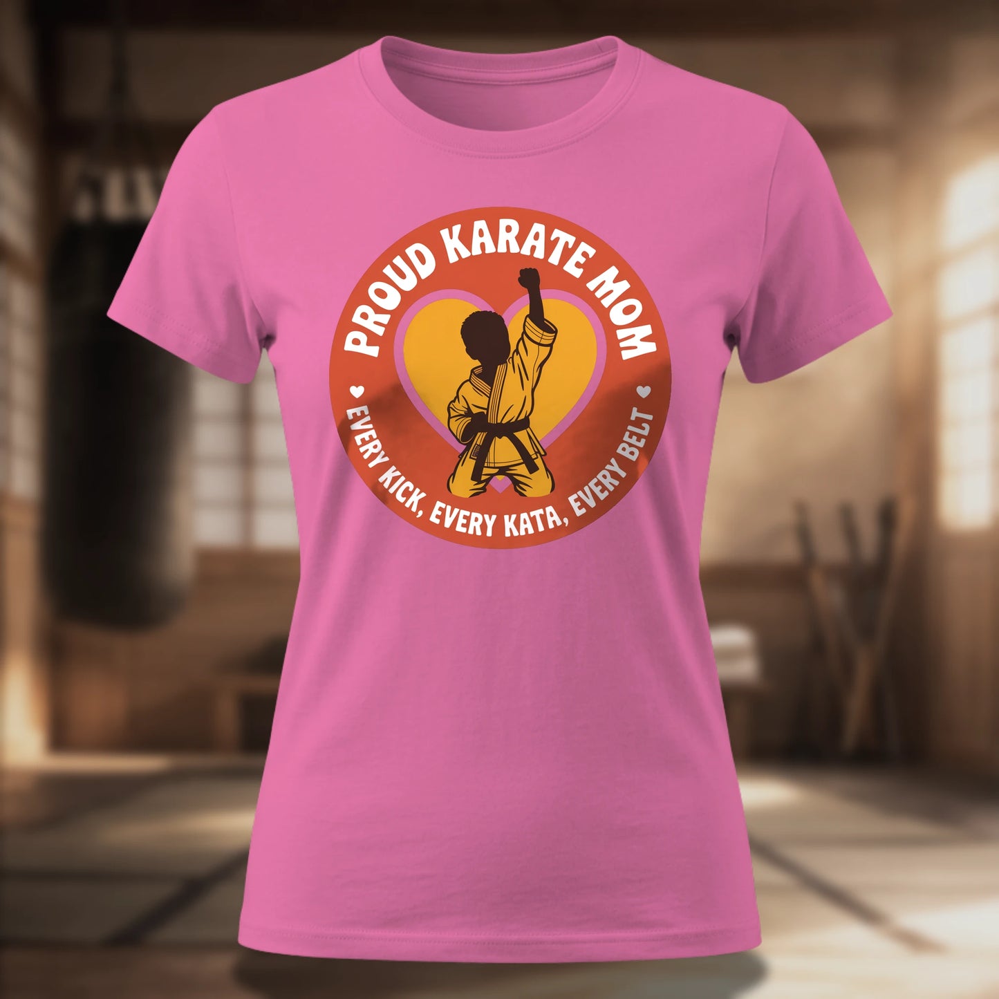 Proud Karate Mom Women's T-Shirt | Martial Arts Mom Tee