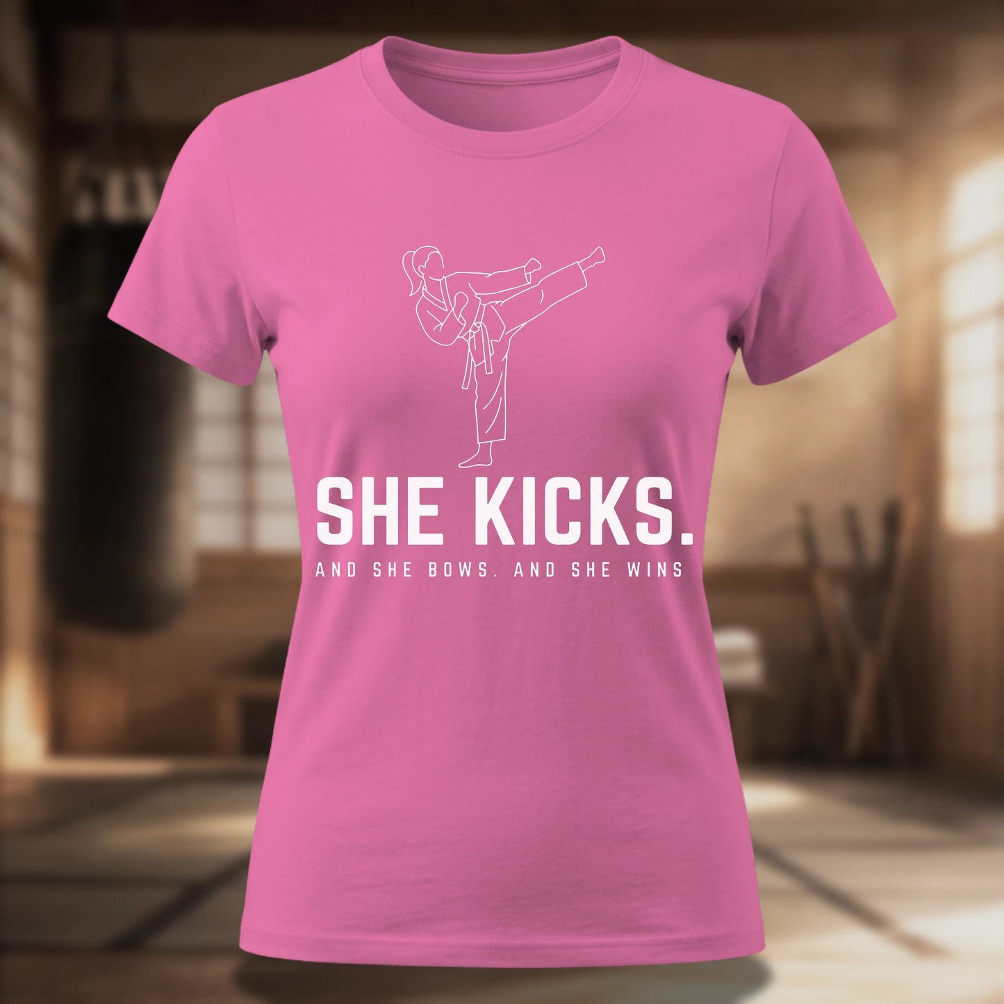 She Kicks. Women's Tee