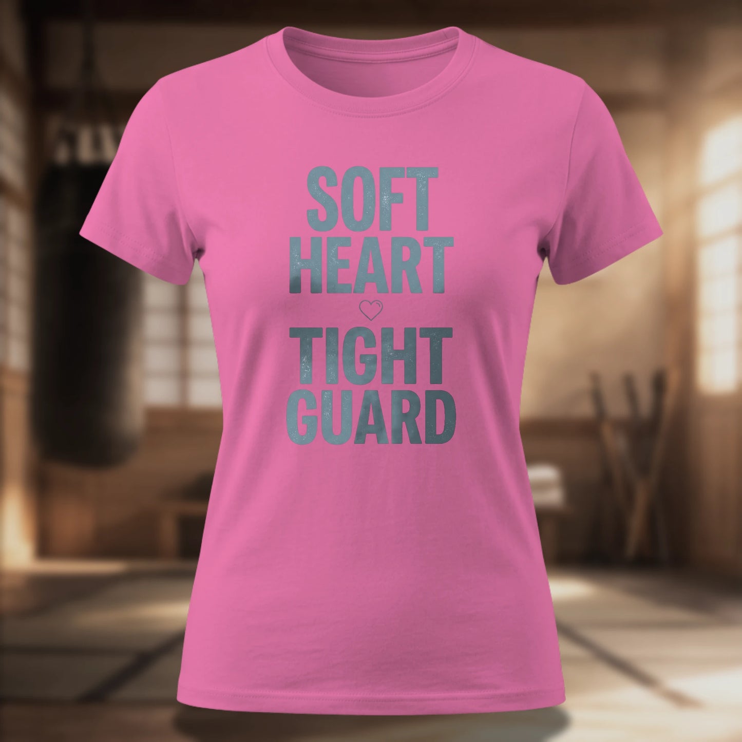 Soft Heart Tight Guard Women's Tee — Jiu-Jitsu Slogan Shirt