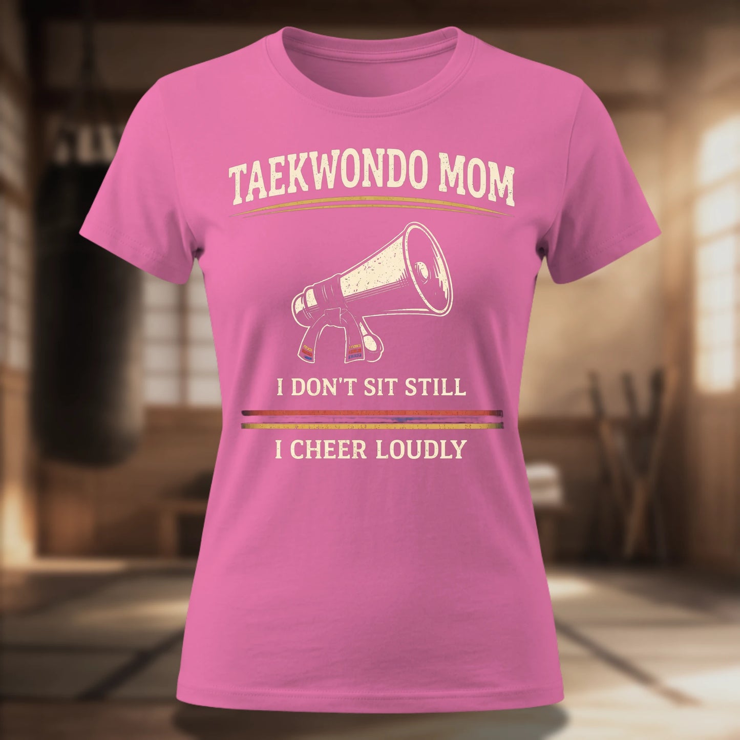 Taekwondo Mom I Cheer Loudly Women's Tee