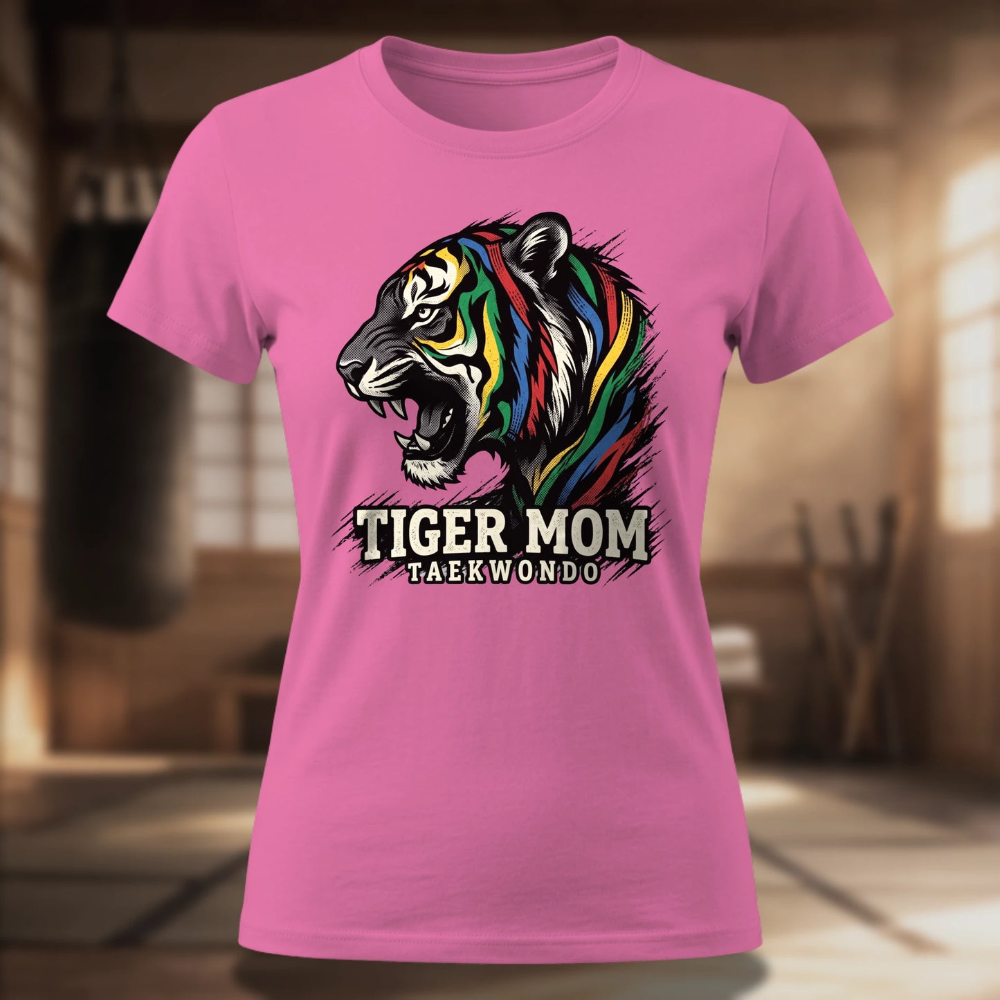 Taekwondo Tiger Mom Women's T-Shirt | TKD Mom Tee