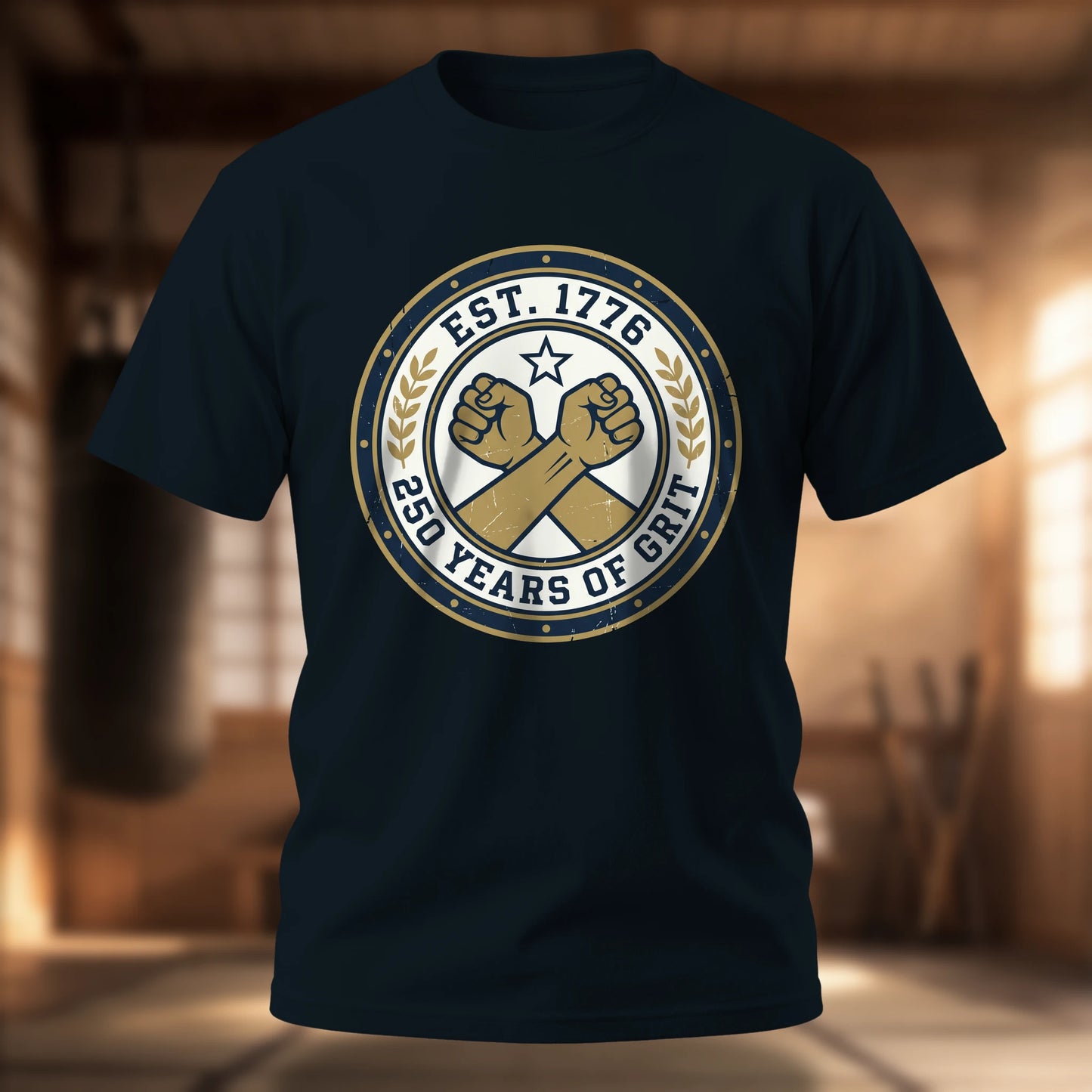 250 Years of Grit T-Shirt — Patriotic 1776–2026 Martial Arts Tee