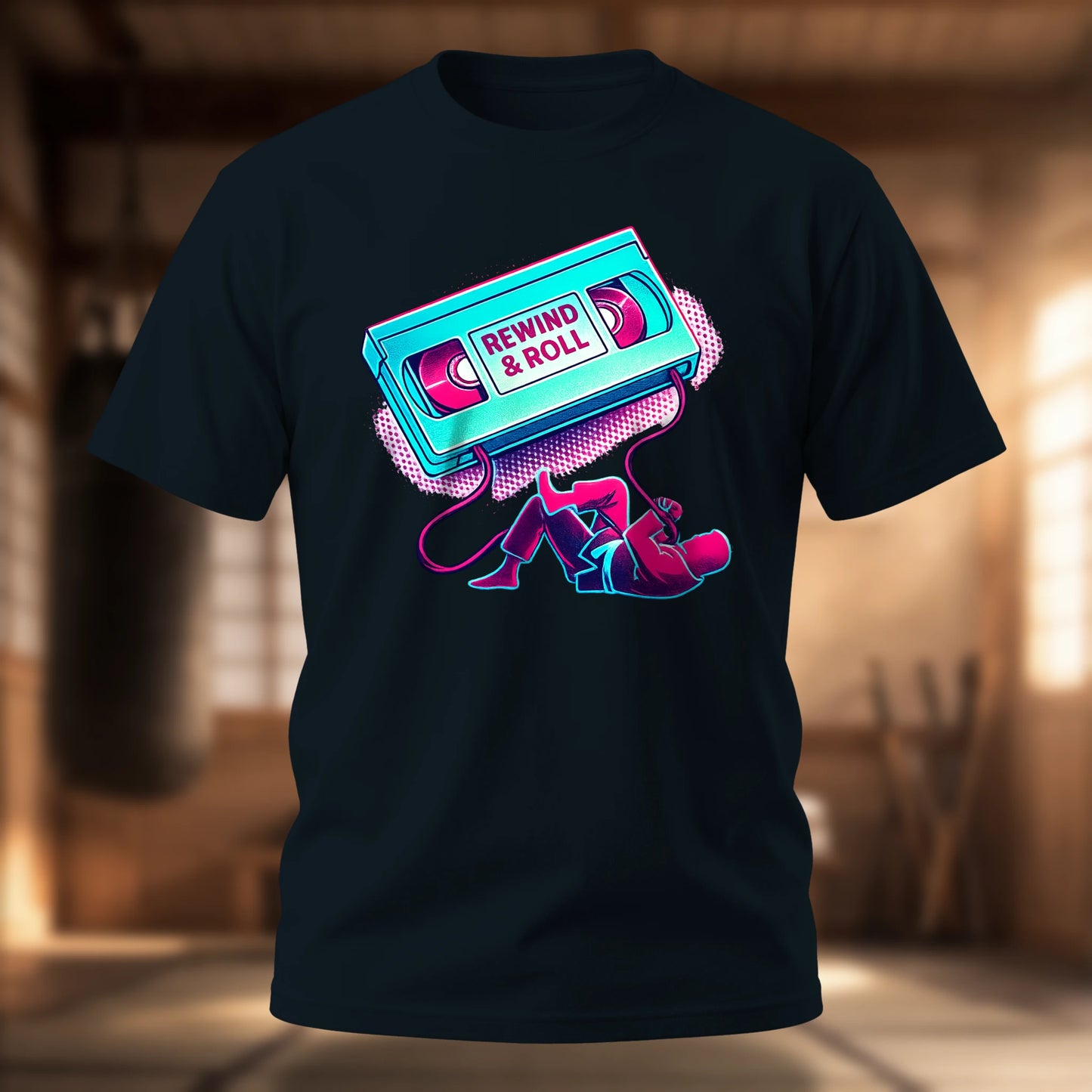 Rewind and Roll T-Shirt | BJJ Retro Tee