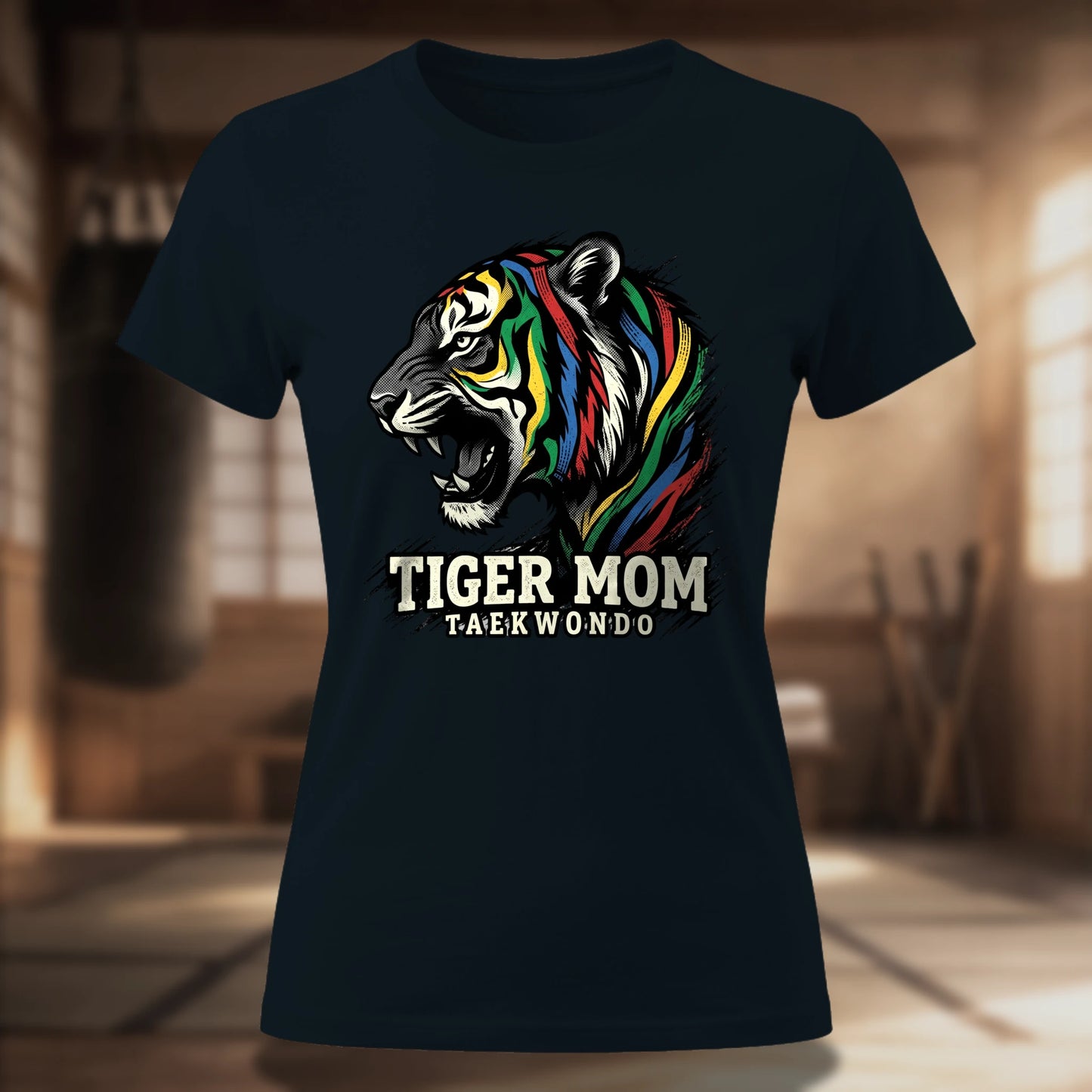 Taekwondo Tiger Mom Women's T-Shirt | TKD Mom Tee
