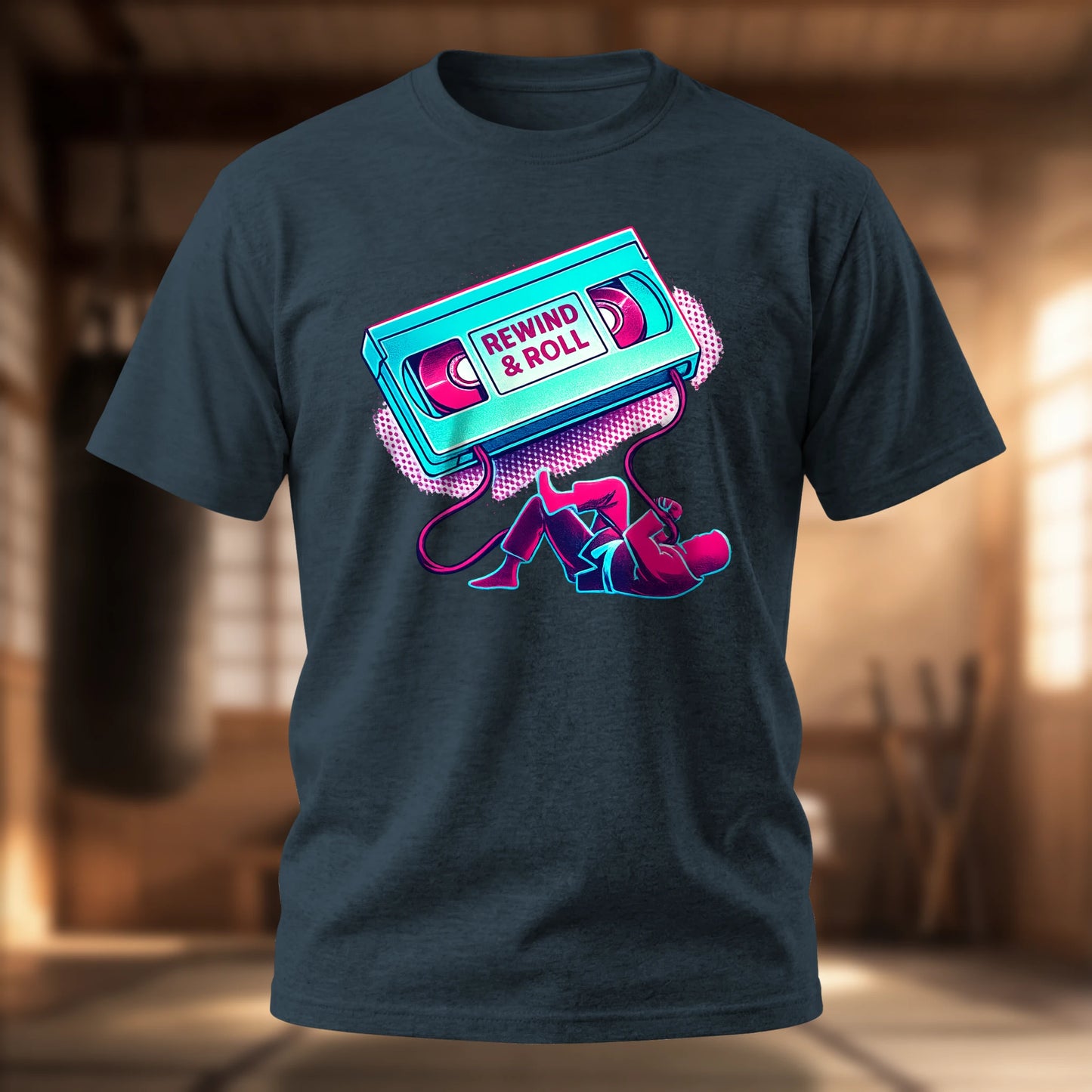 Rewind and Roll T-Shirt | BJJ Retro Tee