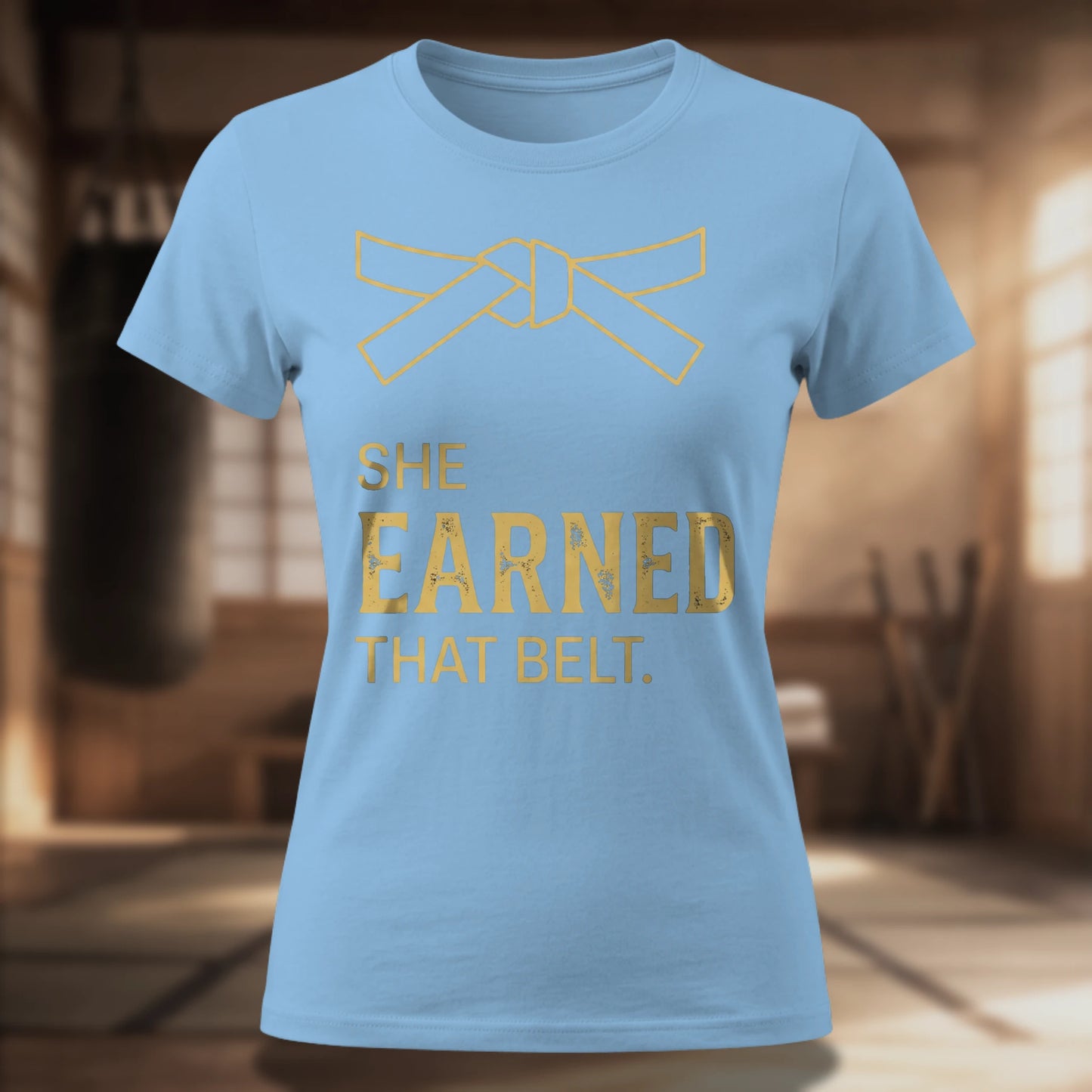 She Earned That Belt Women's Tee