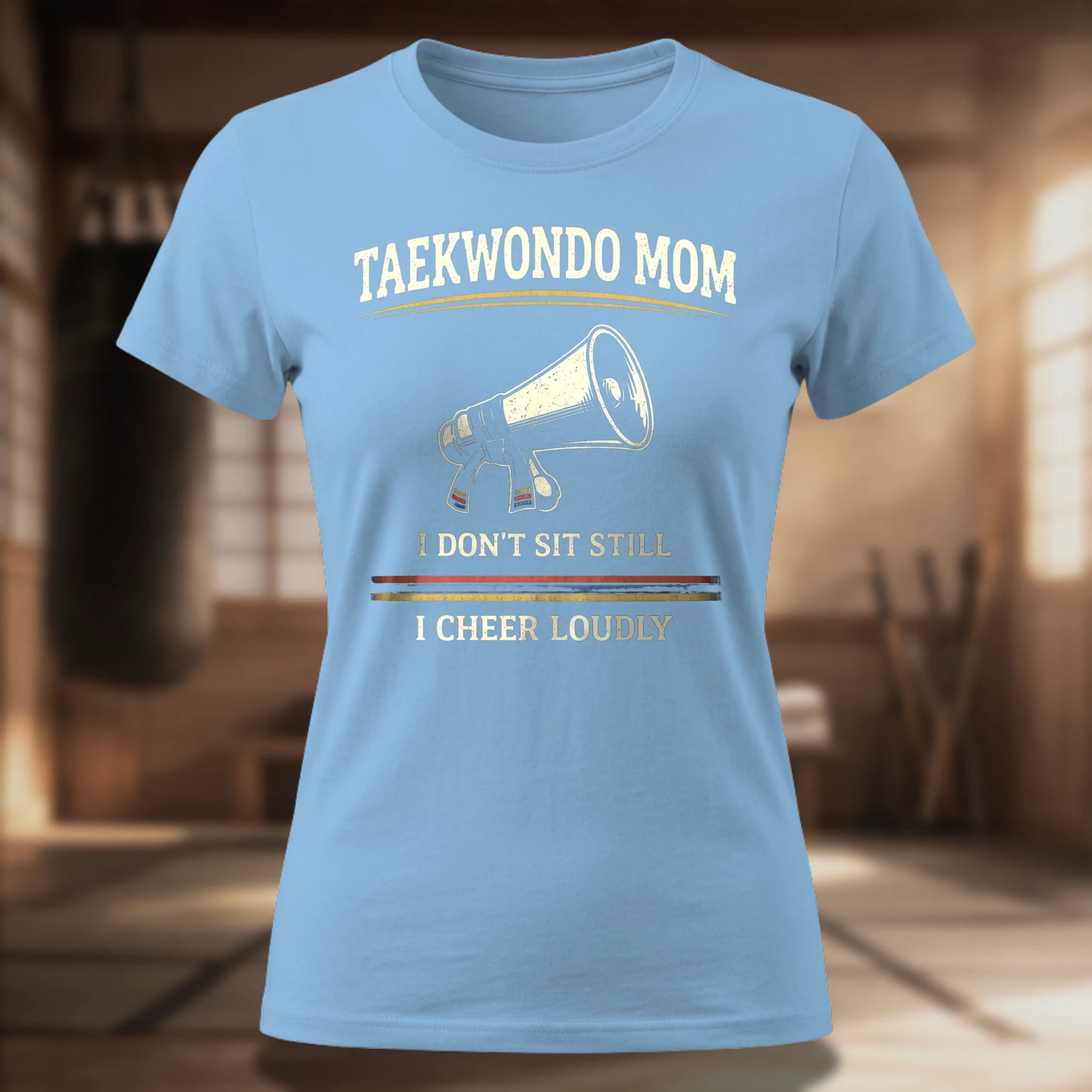 Taekwondo Mom I Cheer Loudly Women's Tee
