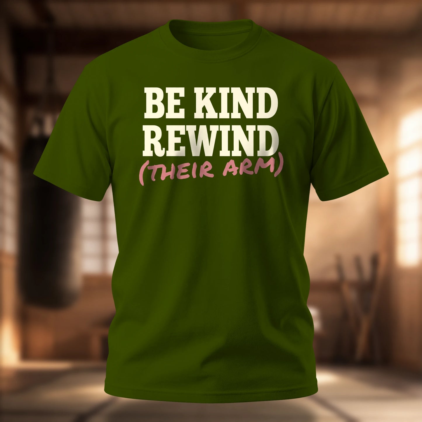 Be Kind Rewind (Their Arm) T-Shirt | BJJ Humor Tee