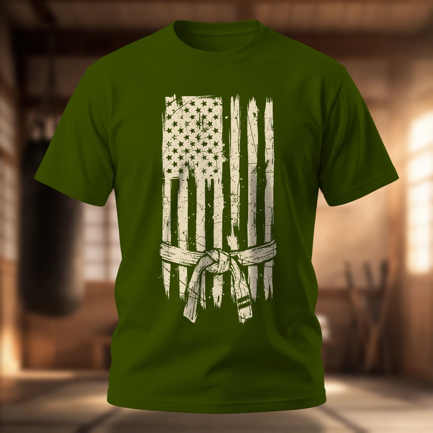 Distressed Flag with Belt