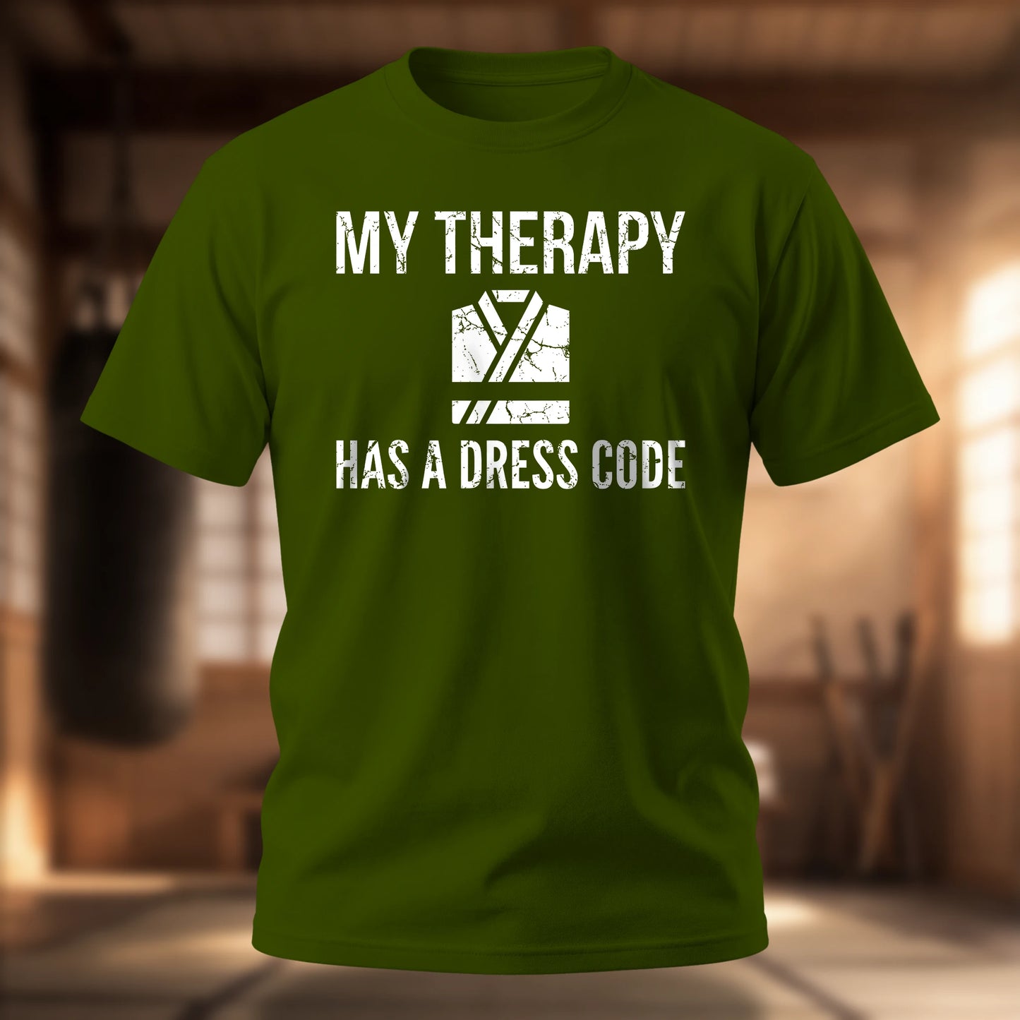 My Therapy Has A Dress Code T-Shirt | Martial Arts Tee