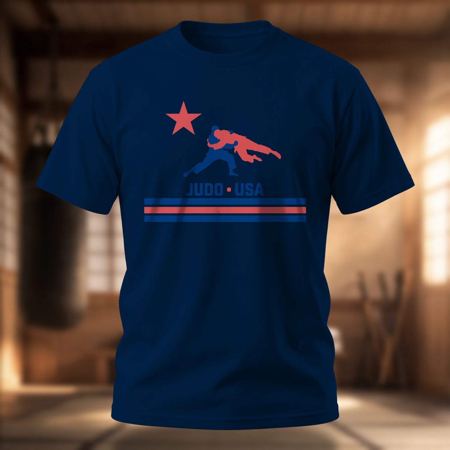 Judo USA T-Shirt — Patriotic Judo Throw Graphic Tee