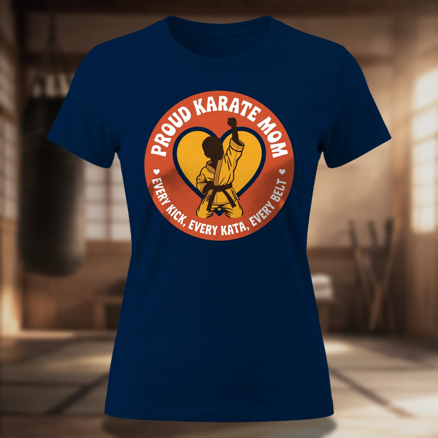Proud Karate Mom Women's T-Shirt | Martial Arts Mom Tee