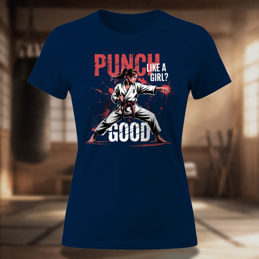 Punch Like A Girl (Splatter) Women's Tee