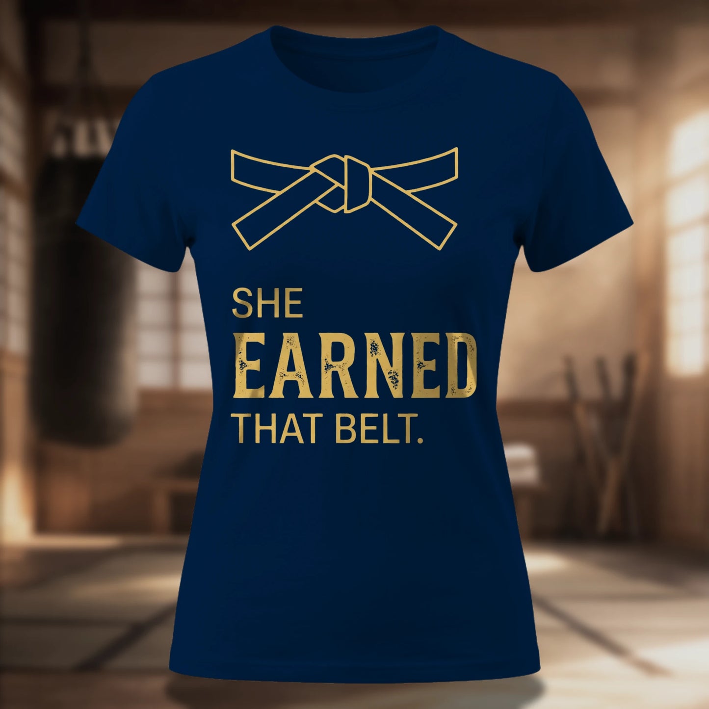 She Earned That Belt Women's Tee