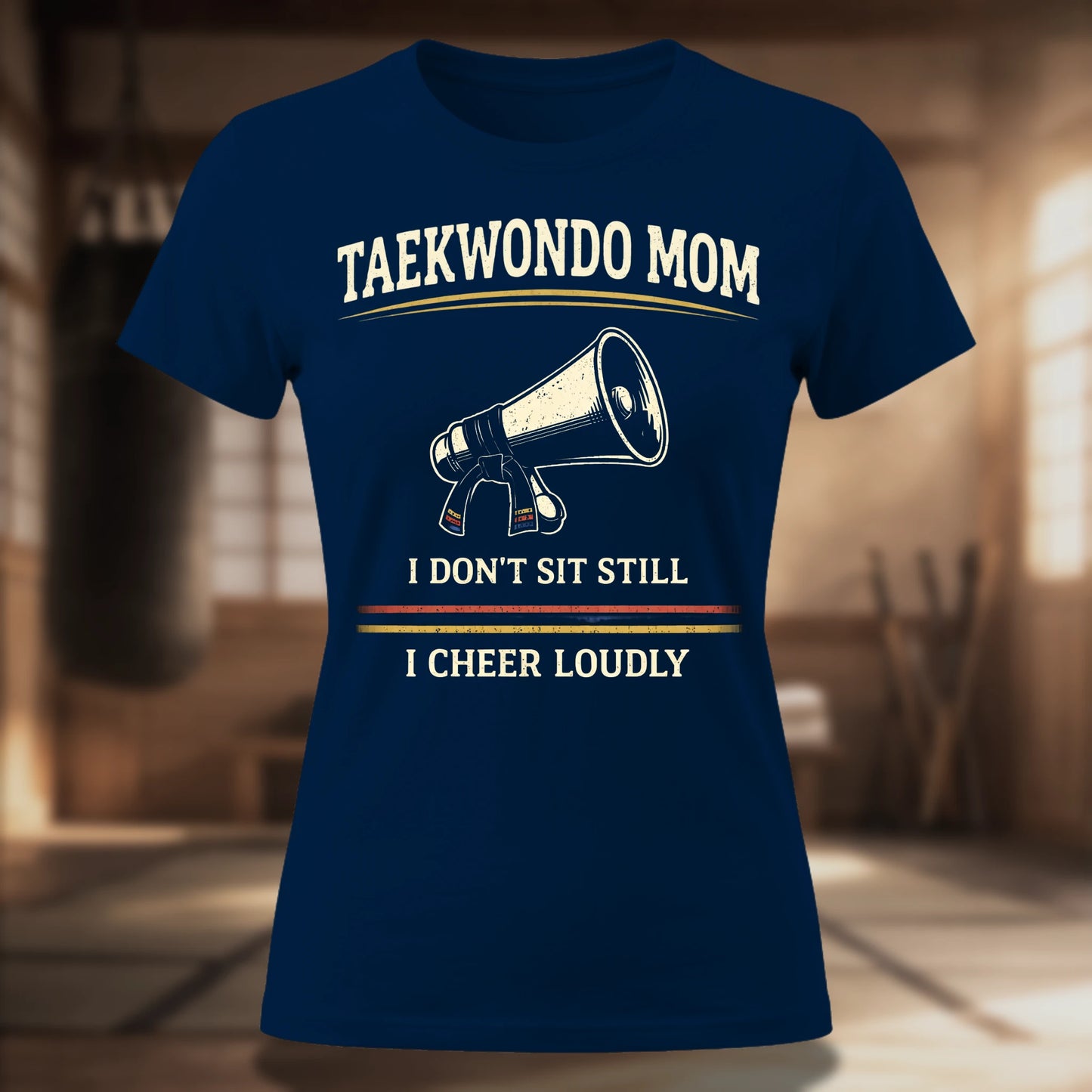 Taekwondo Mom I Cheer Loudly Women's Tee