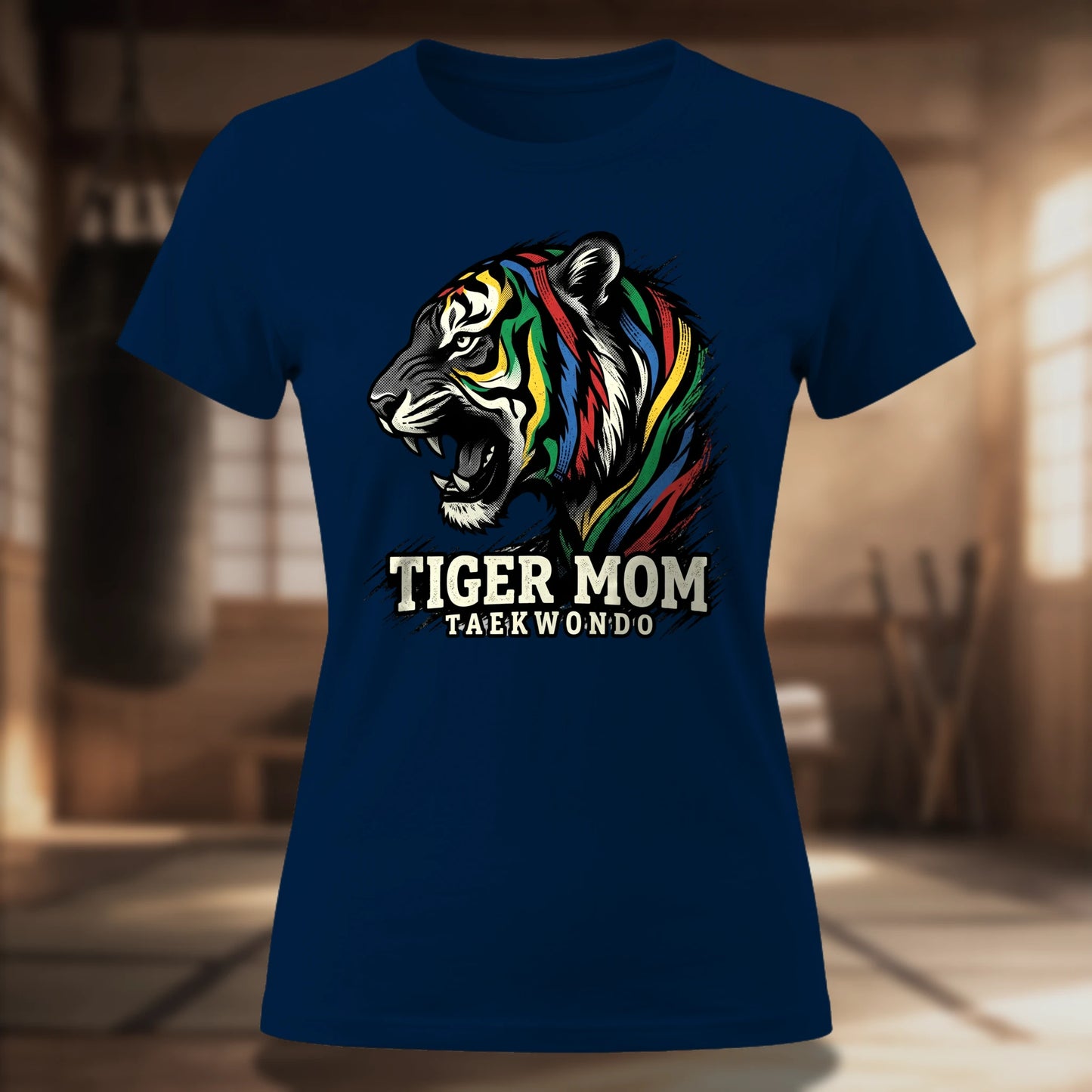 Taekwondo Tiger Mom Women's T-Shirt | TKD Mom Tee