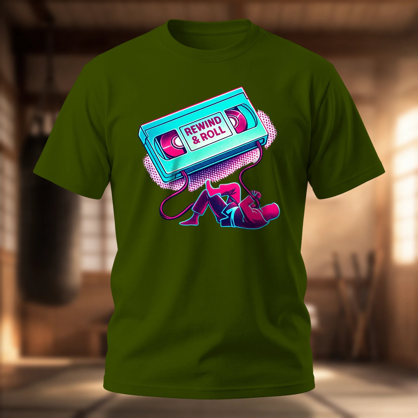 Rewind and Roll T-Shirt | BJJ Retro Tee